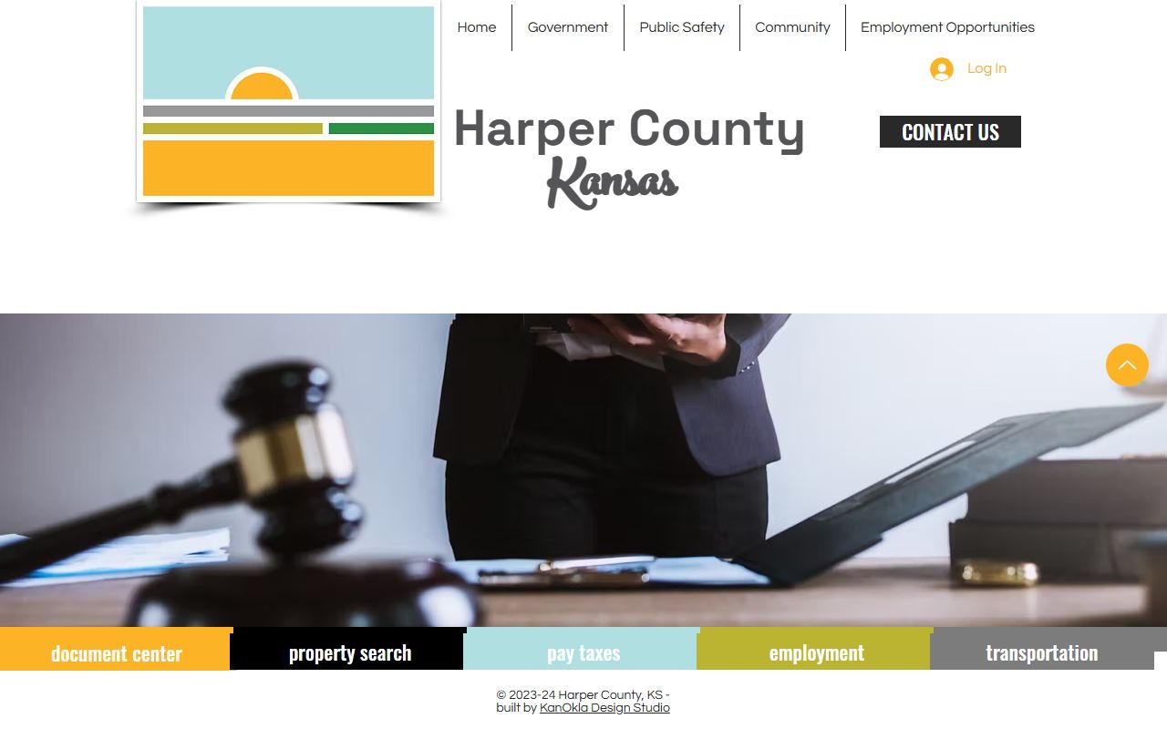 Harper County District Court records local court page