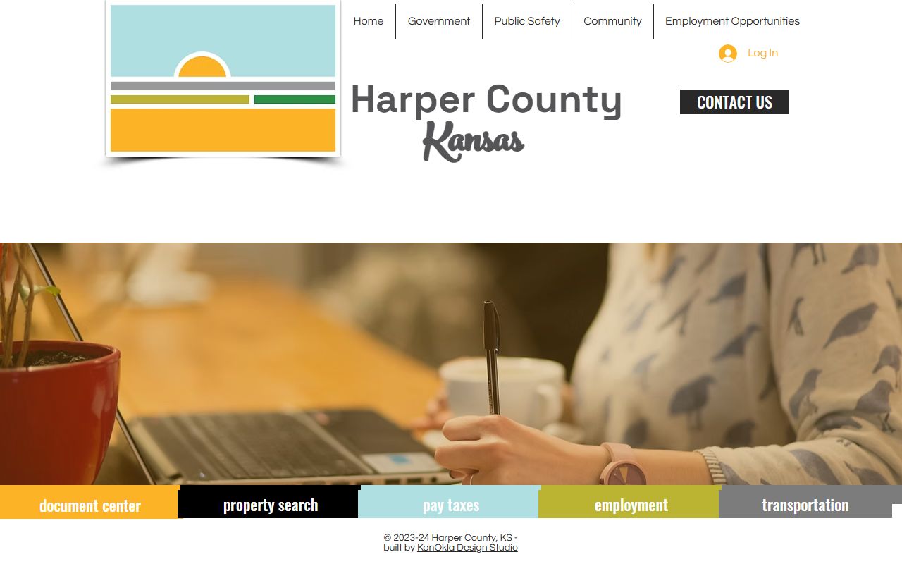 Harper County court records contact page