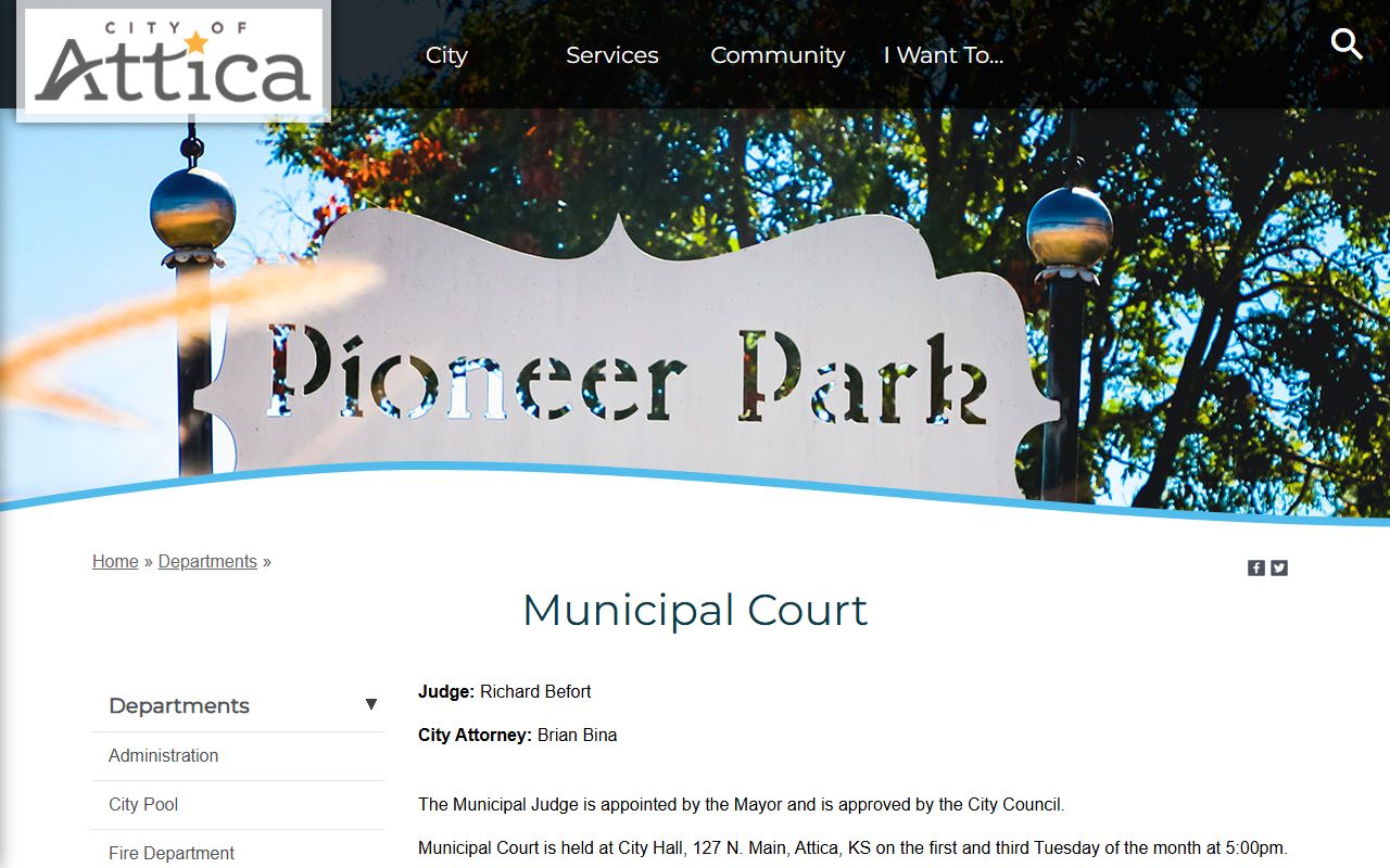 Harper County traffic court records Attica Municipal Court source
